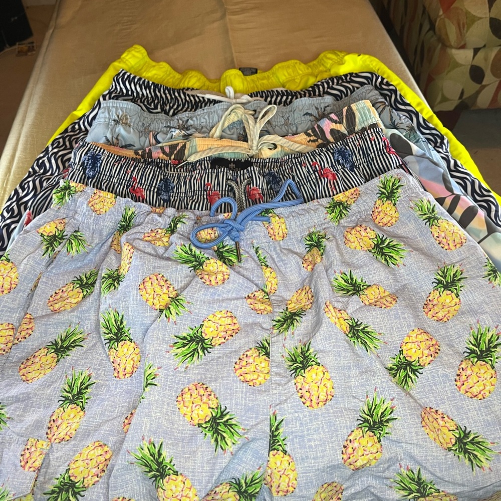 6 Pair of Men’s XL swimming trunks